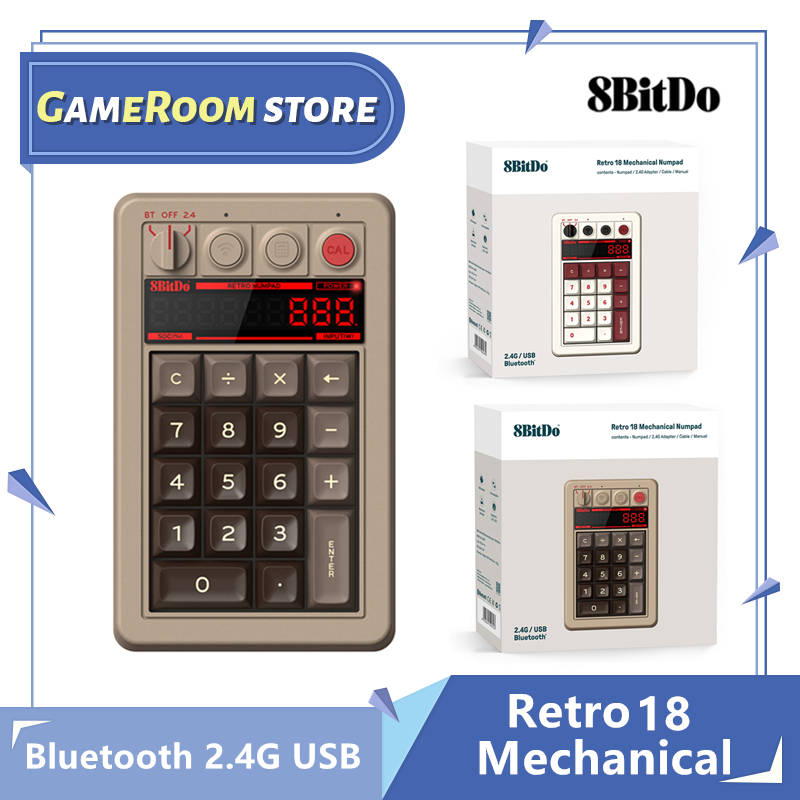 Retro Gaming Corps - 8BitDo Retro 18 Mechanical Numpad Bluetooth