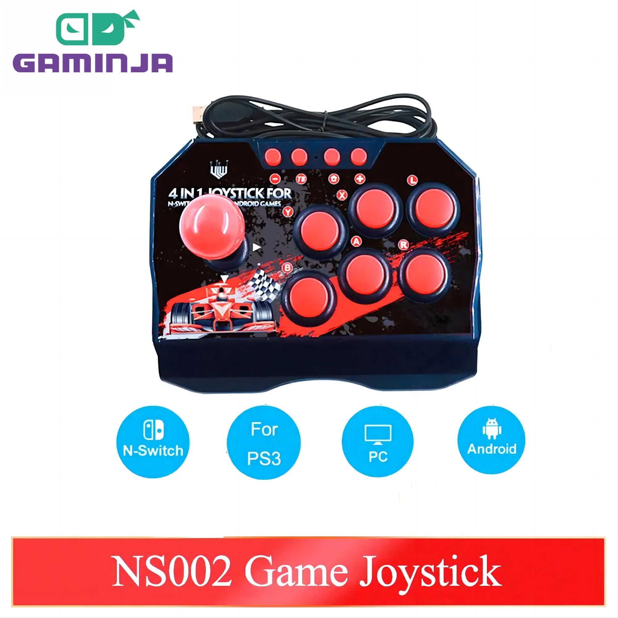 Retro Gaming Raspberry Pi 4 - 4 Trong 1 USB Có Dây