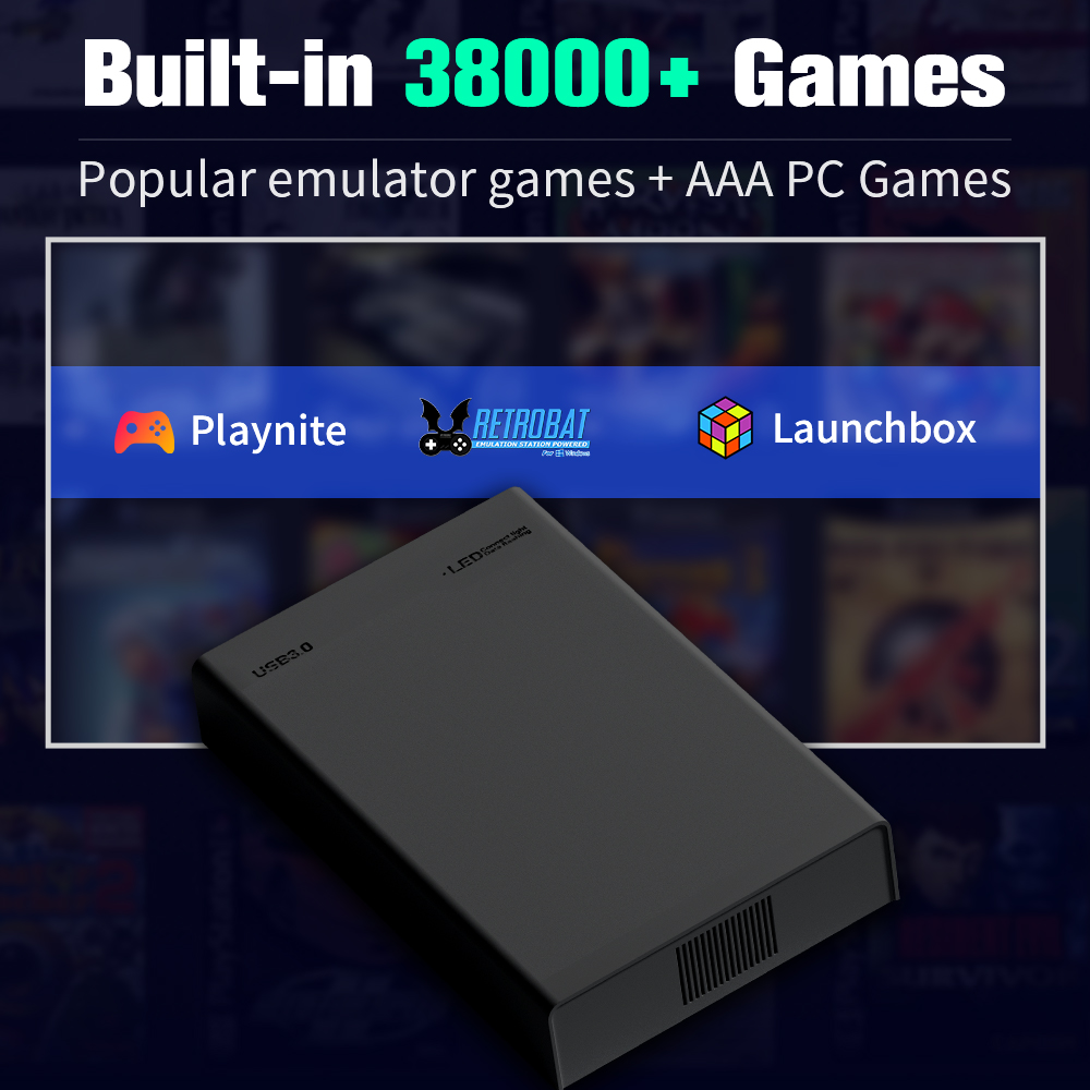 500G Game Hard Drive With 3800 - đánh giá và giá Retro Gaming Emulator Console