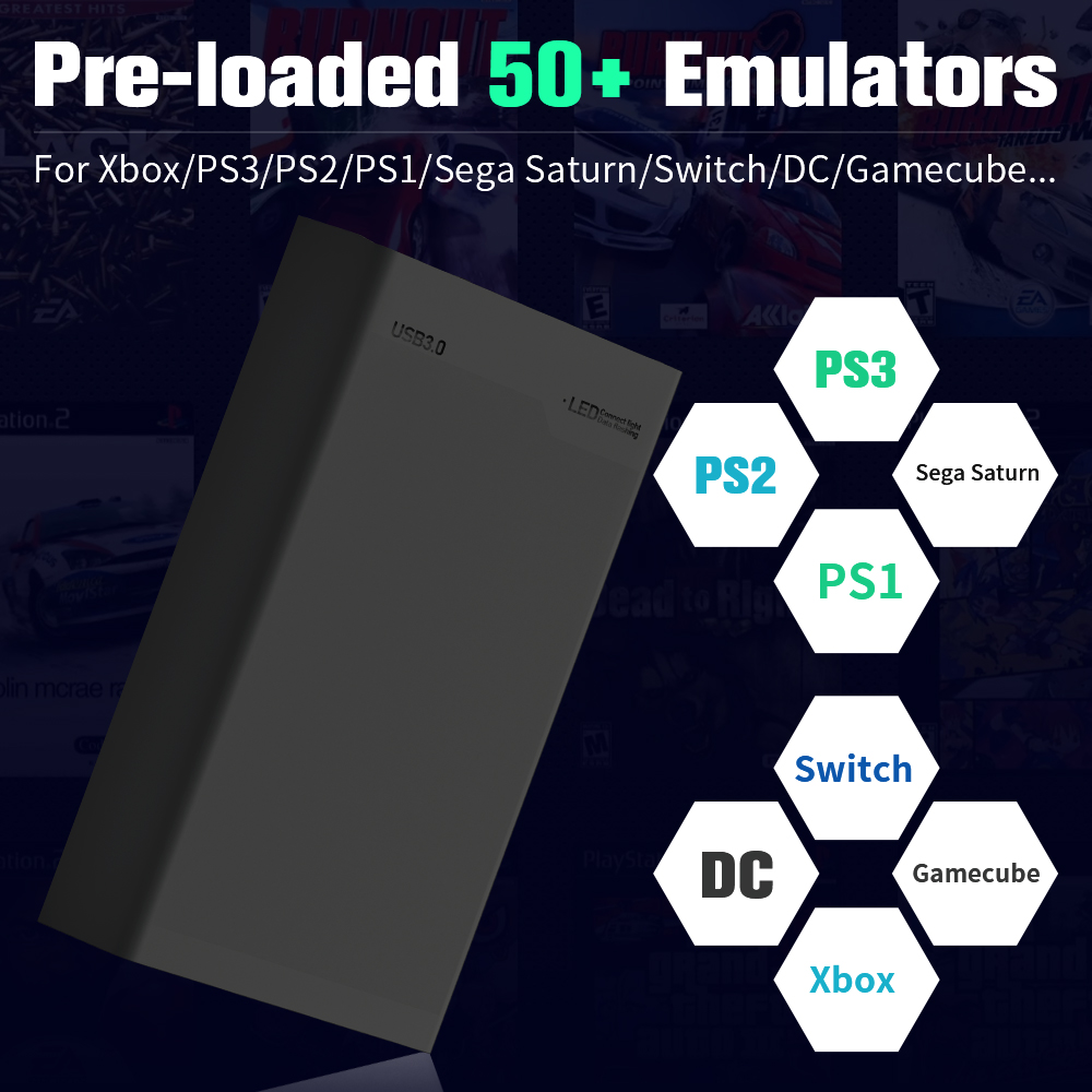500G Game Hard Drive With 3800 - đánh giá và giá Retro Gaming Emulator Console