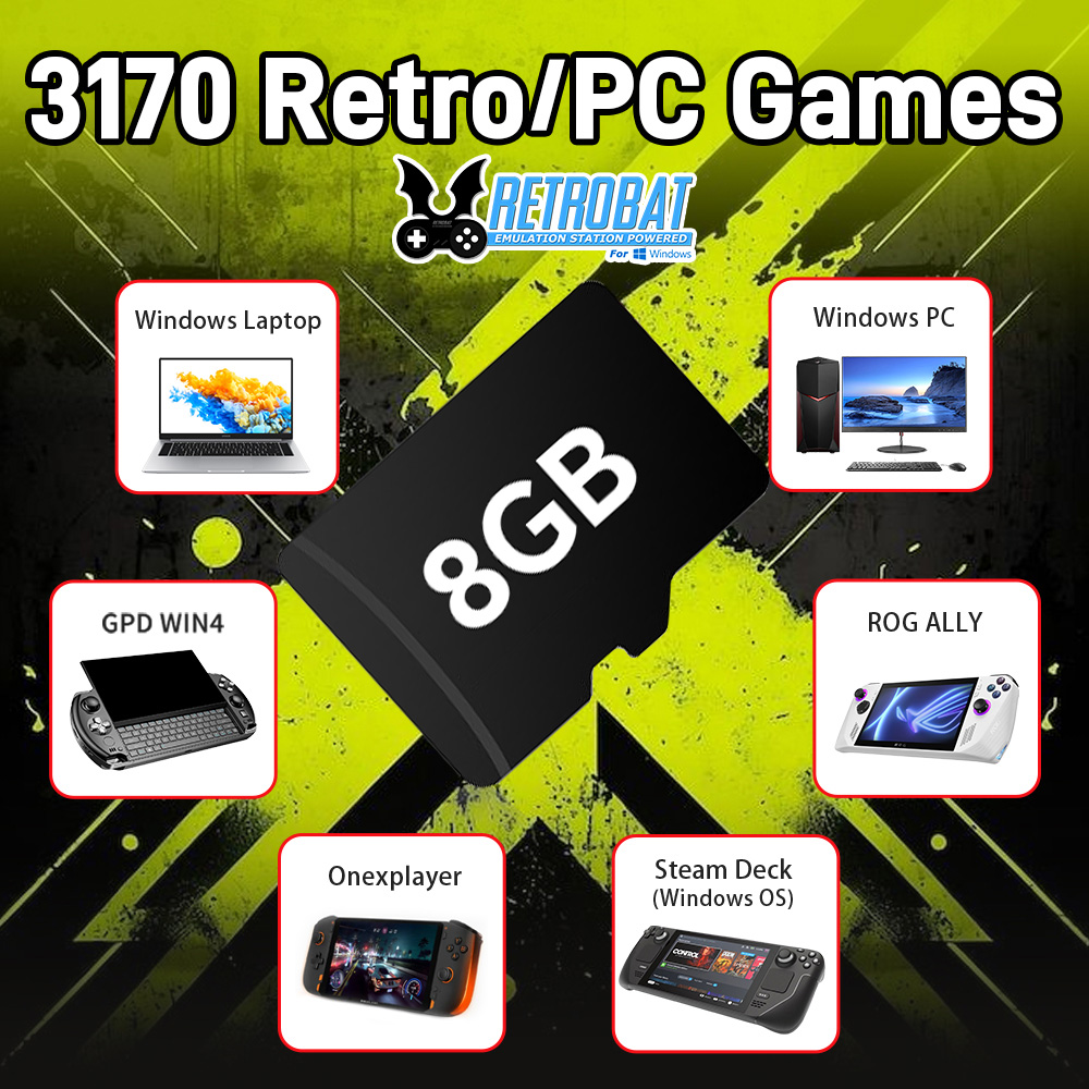 8GB Game TF Card with 3170 Ret - đánh giá và giá Retro Gaming Emulator Console