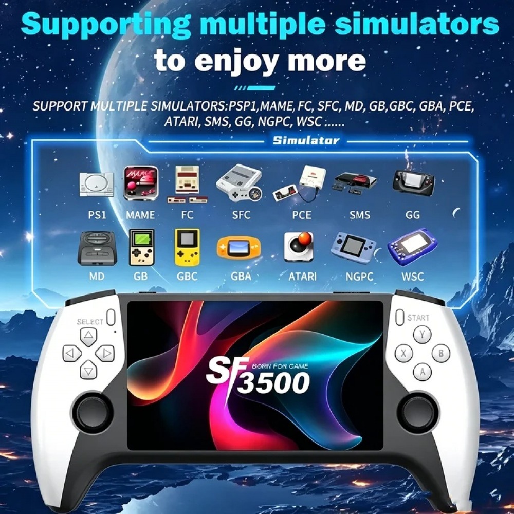 SF3500 5 inch Handheld Game Co - đánh giá và giá Retro Gaming Machine